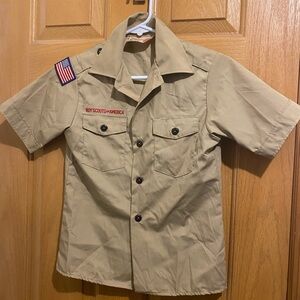 Boy Scouts of America Kids Tan Button Down Shirt